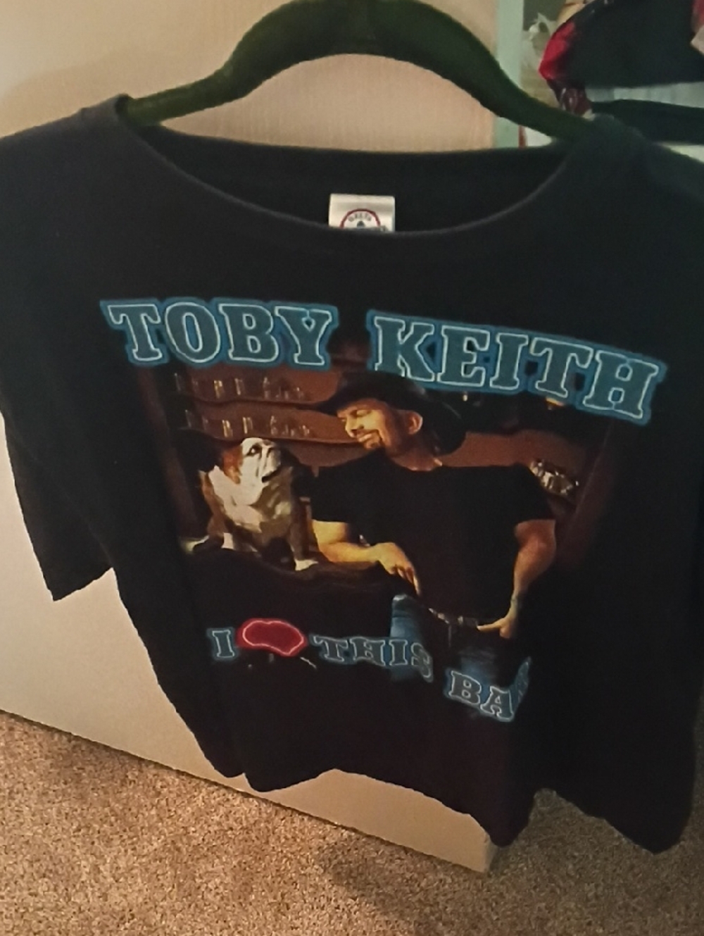 Toby Keith Graphic Band Tee - Black with Blue Lettering